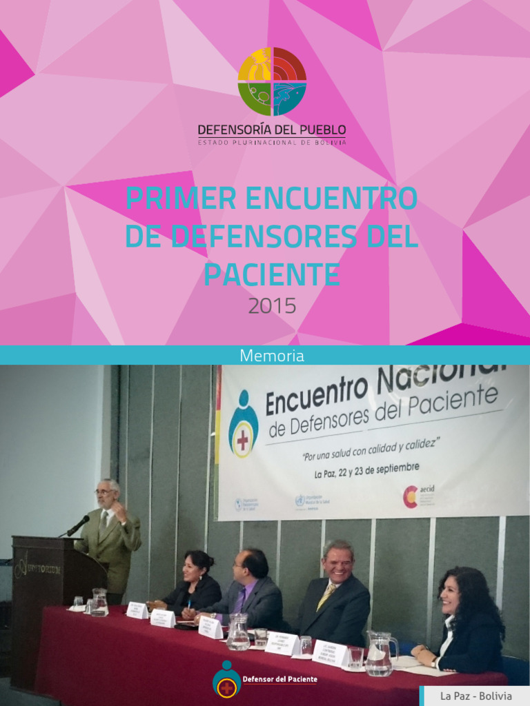 Encuentro Nacional de Defensores del Paciente | PDF | Hospital ...