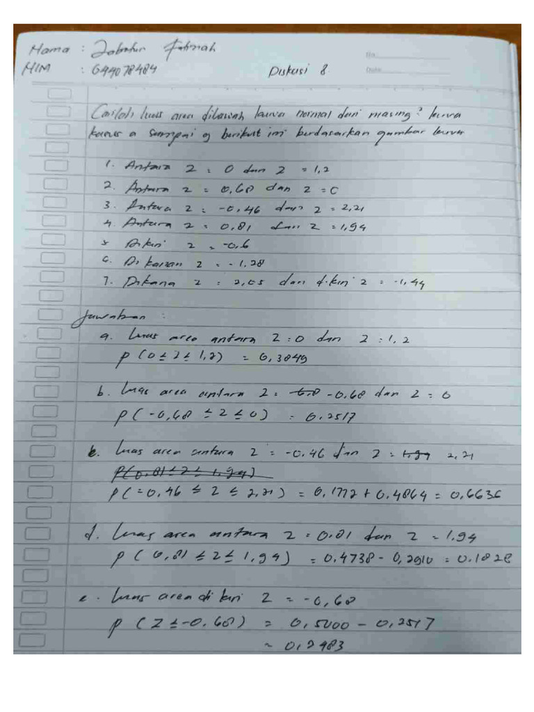 Diskusi 8 - Statistika Ekonomi | PDF