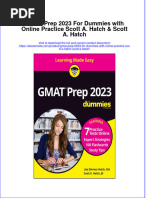 Dơnload GMAT Prep 2023 For Dummies With Online Practice Scott A. Hatch & Scott A. Hatch Full Chapter
