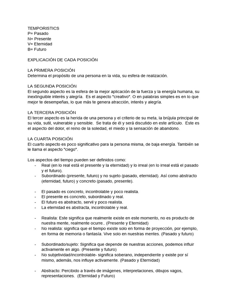 Temporistics Si Pdf Pensamiento Experiencia