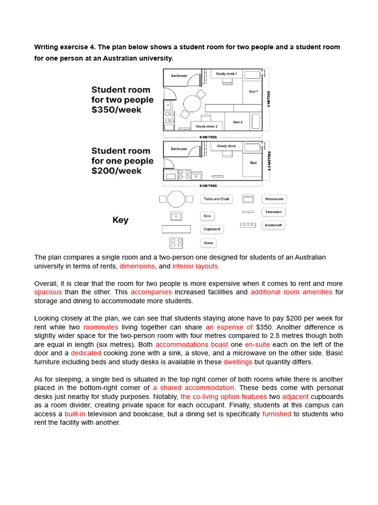 University Student Accommodation Plans | PDF | Room