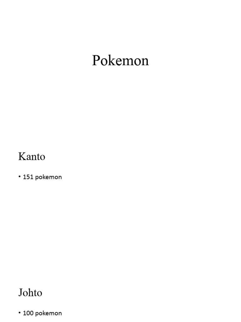 Pokemon | PDF