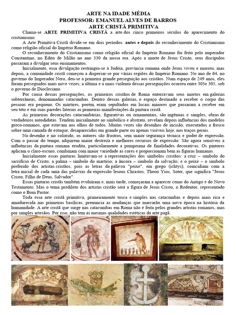 Arte Cristã Primitiva | PDF | Arquitetura gótica | Império Bizantino, image size:768x1024