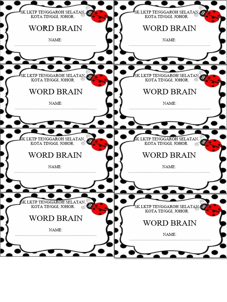 Word brain pdf