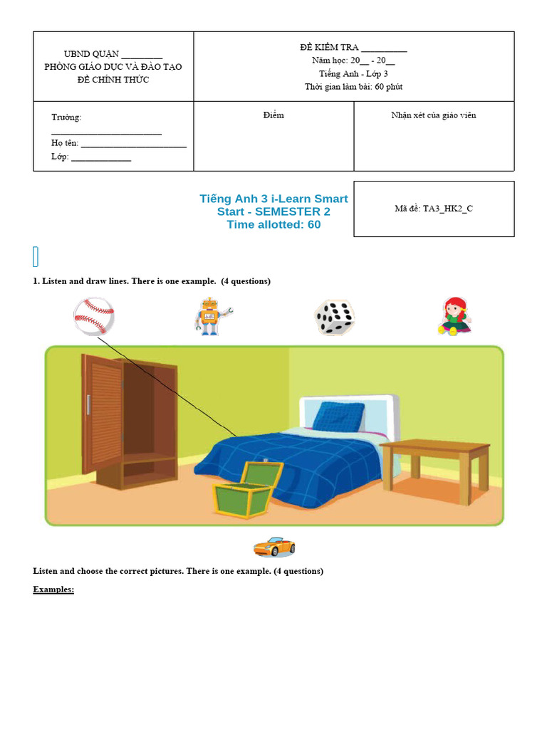Tiáº Ng Anh 3 I Learn Smart Start Semester 2 Ta3 Hk2 C Pdf