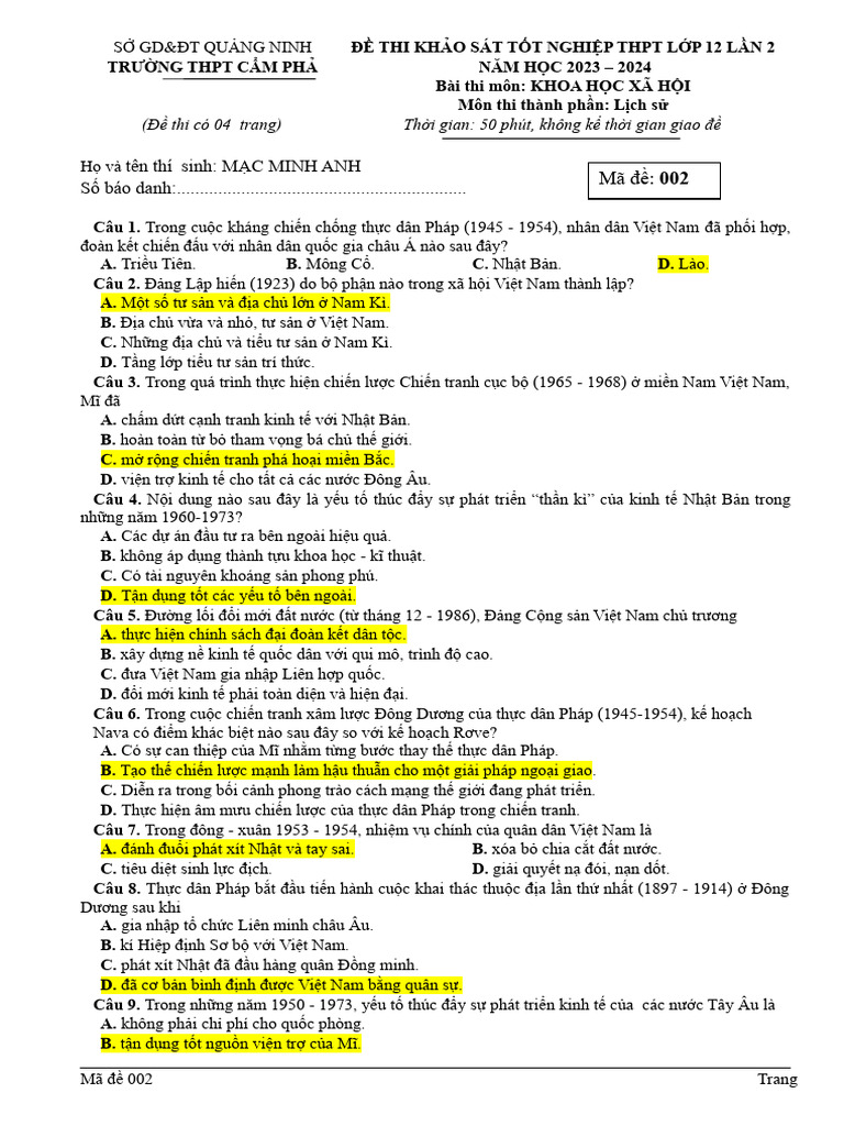 khảo sát sưt lần 2. 002 | PDF