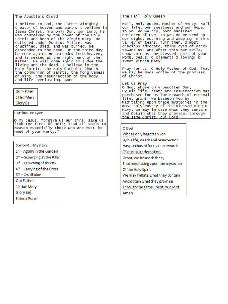 rosary | PDF