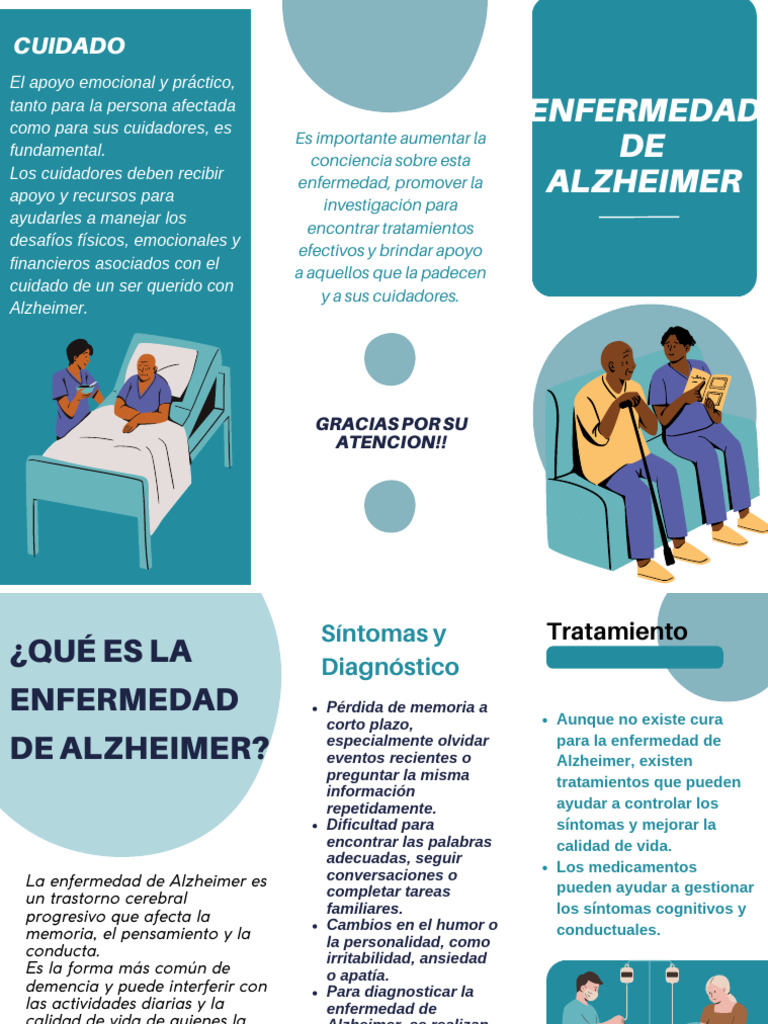 Tríptico Enfermedad de Alzheimer | PDF | Enfermedad de Alzheimer | Medicina