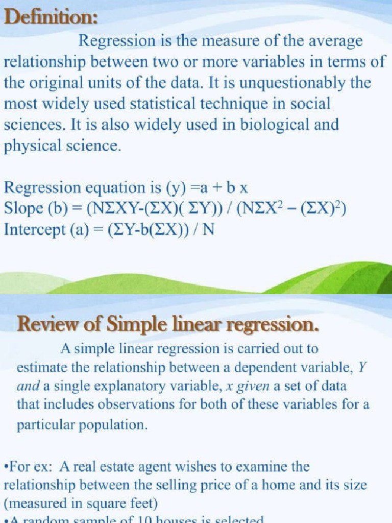 Regression | PDF