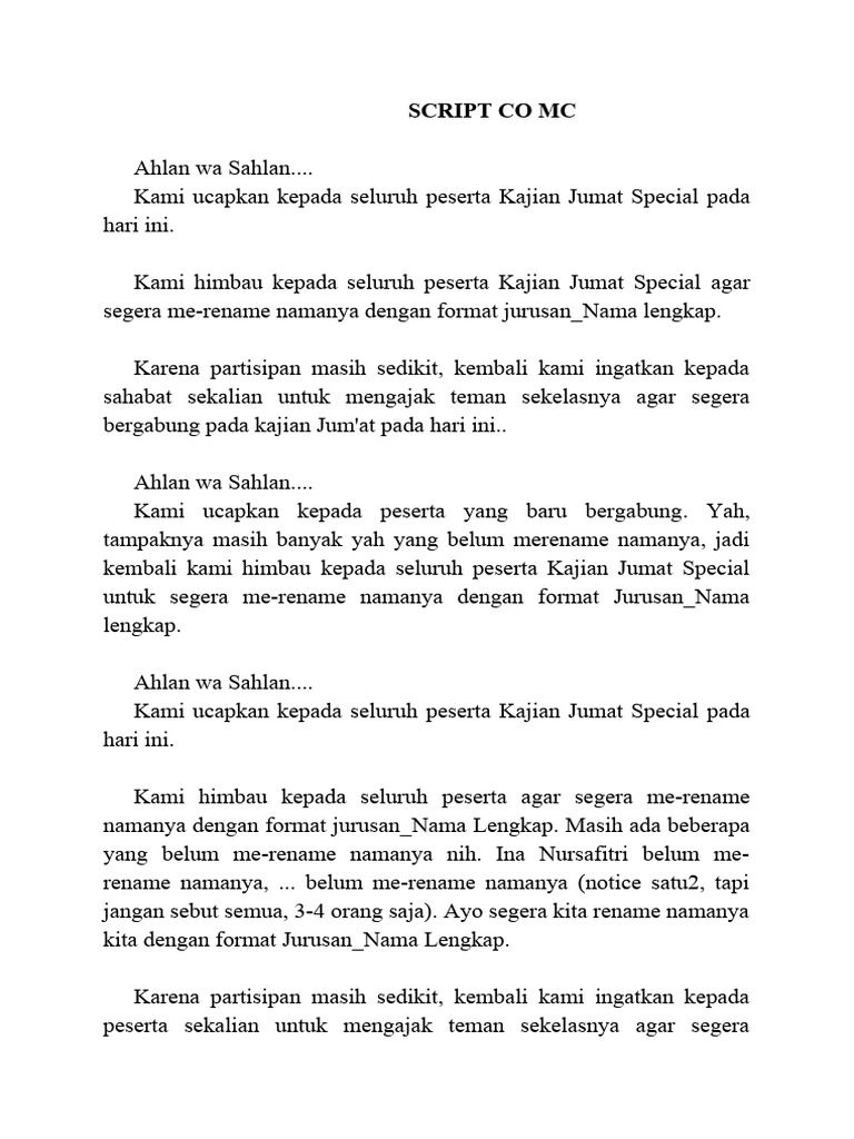 Script Co Mc-2 | PDF