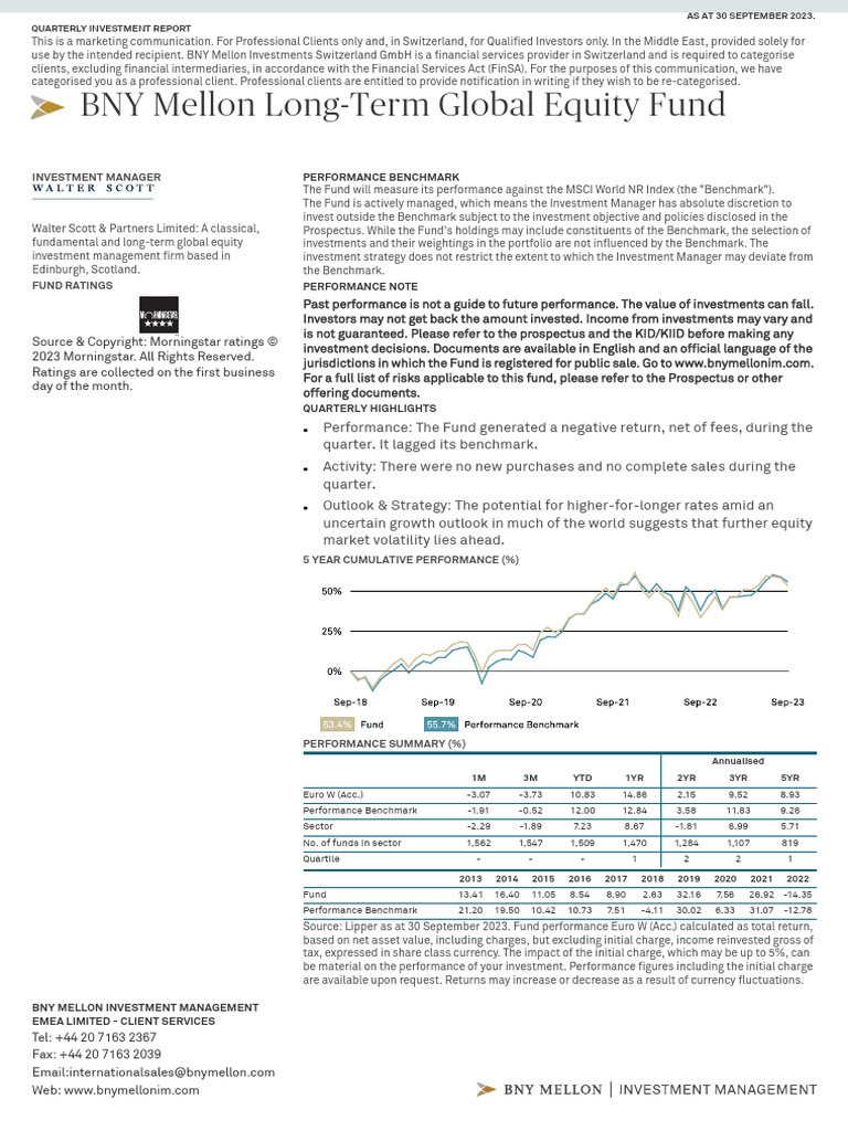 Lu en Institutional Quarterly Investment Report MGF BNY Mellon