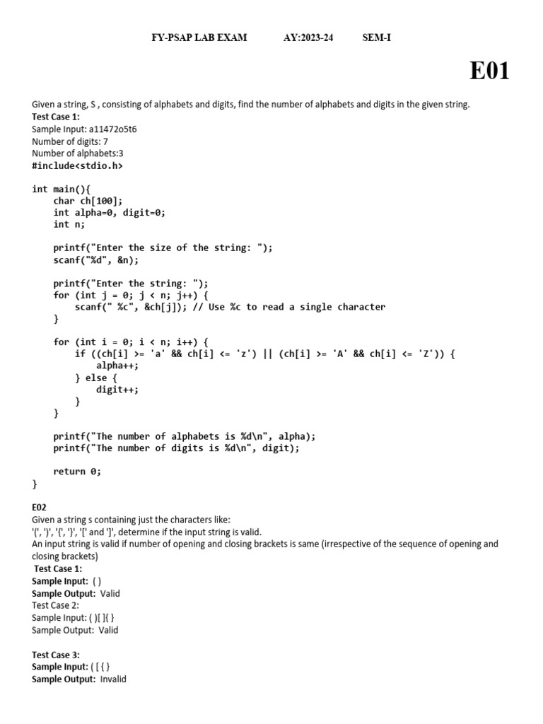 String Manipulation and Validation Tasks | PDF | Integer (Computer ...