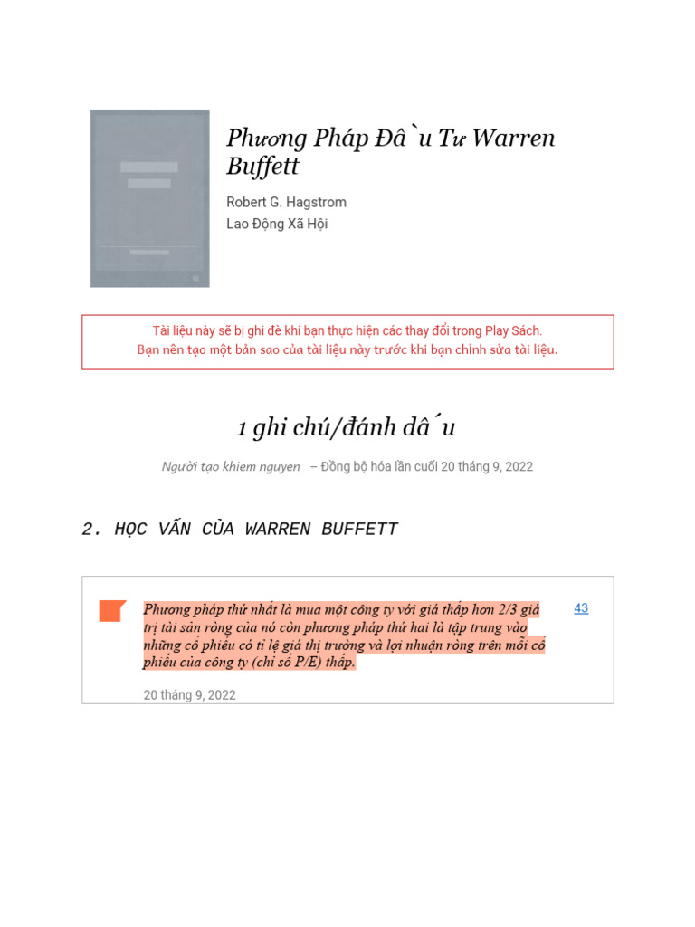 Ghi ch t ph ng ph p u t warren buffett pdf