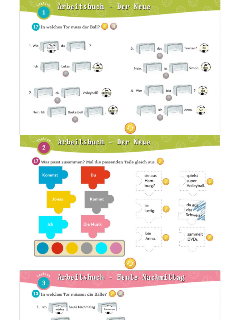 Deutsch Für Kinder Test 1 | PDF