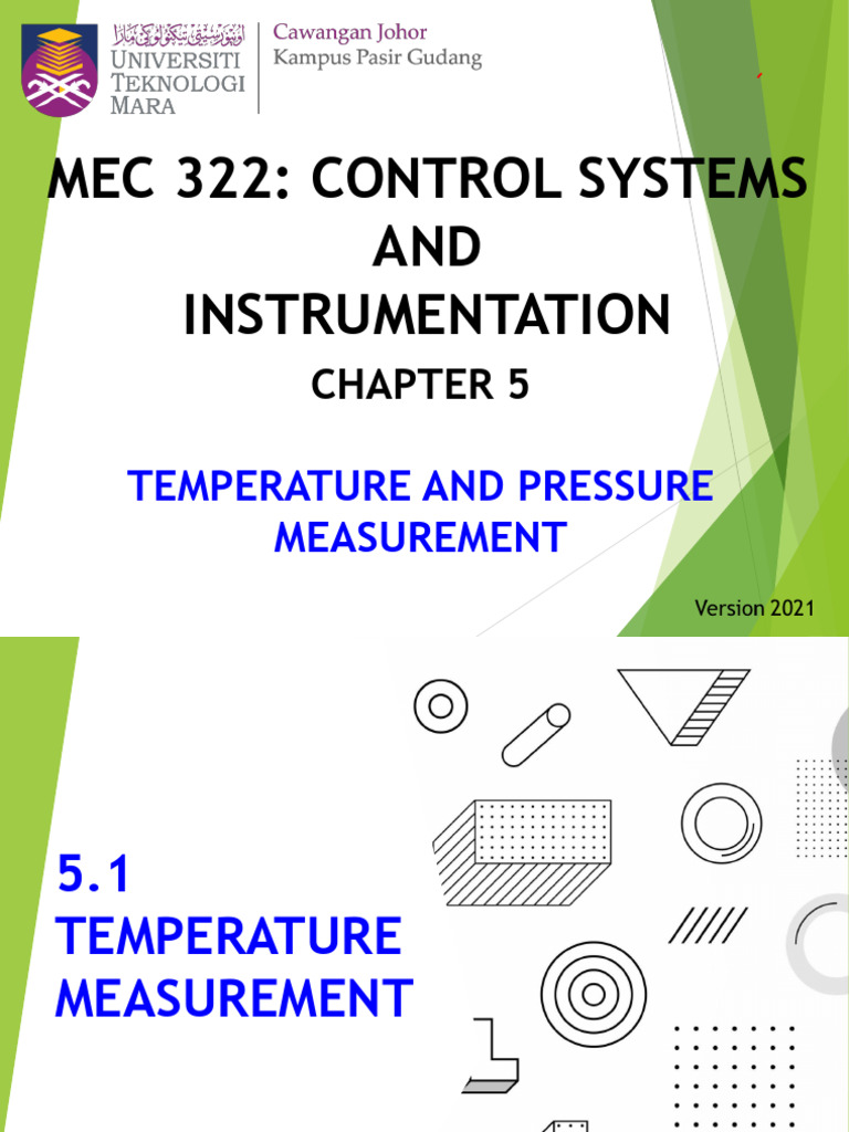 MEC322 Chapter 5.1 - TEMPERATURE MEASUREMENT | PDF | Temperature ...
