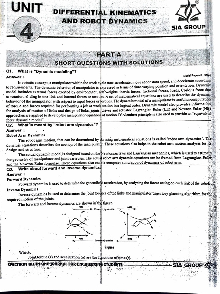 Industrial Robotics R16 - Unit-4 | PDF | Lagrangian Mechanics ...