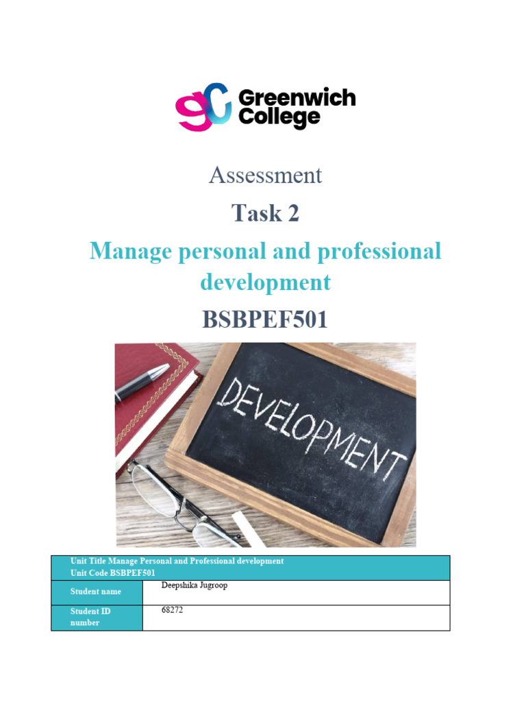 Bsbpef501 Assessment Task 2 2024 Pdf Expert Goal