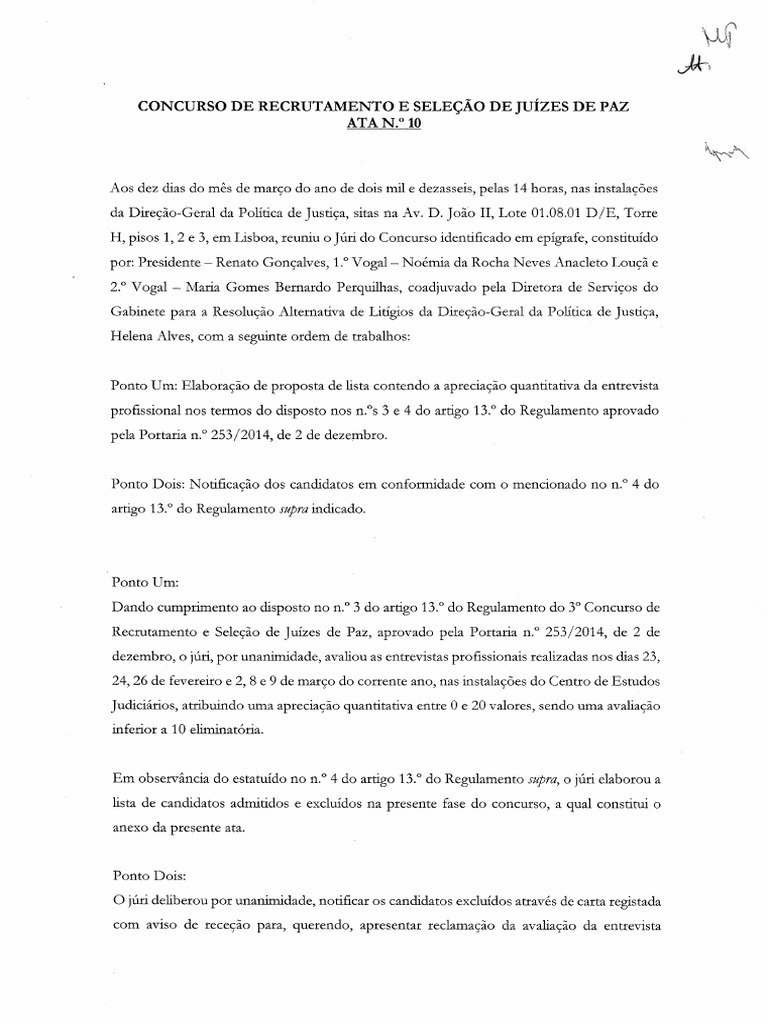 Ata N.º 10 | PDF