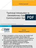 Course Outline - Satellite Comms