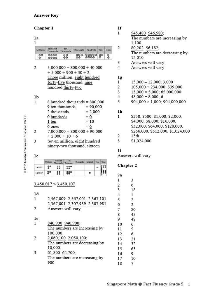 Singapore-Math-®-Fact-Fluency-Grade-5-Answer-Key | PDF