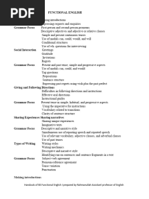 Eng101 Functional English