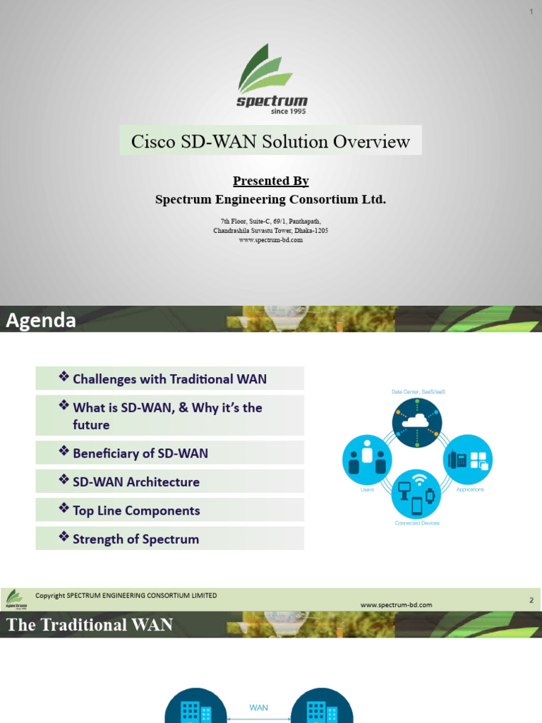 SD-WAN - Presentation - v2.0 With Example and Defination | PDF | Cloud ...