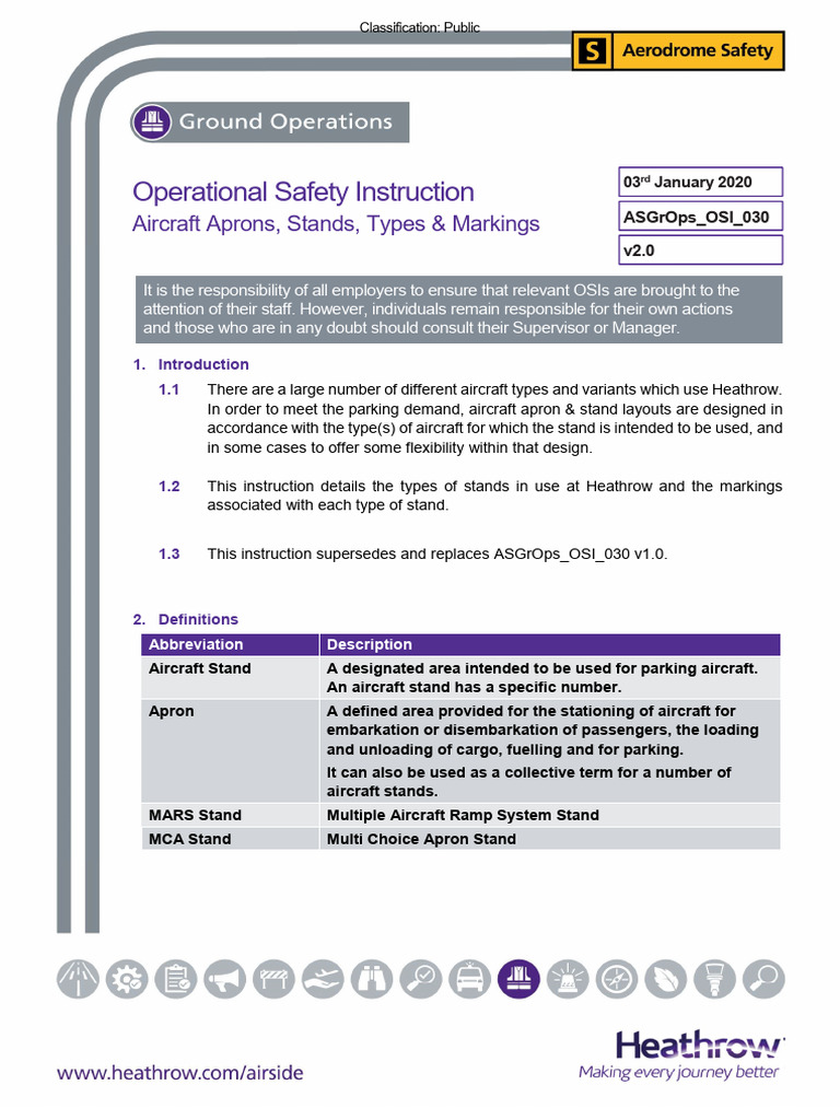 Aircraft Stand Types at Heathrow | PDF | Airport | Aircraft