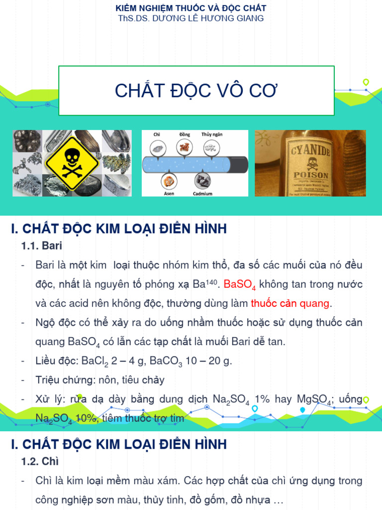 9.chất Độc Vô Cơ | PDF