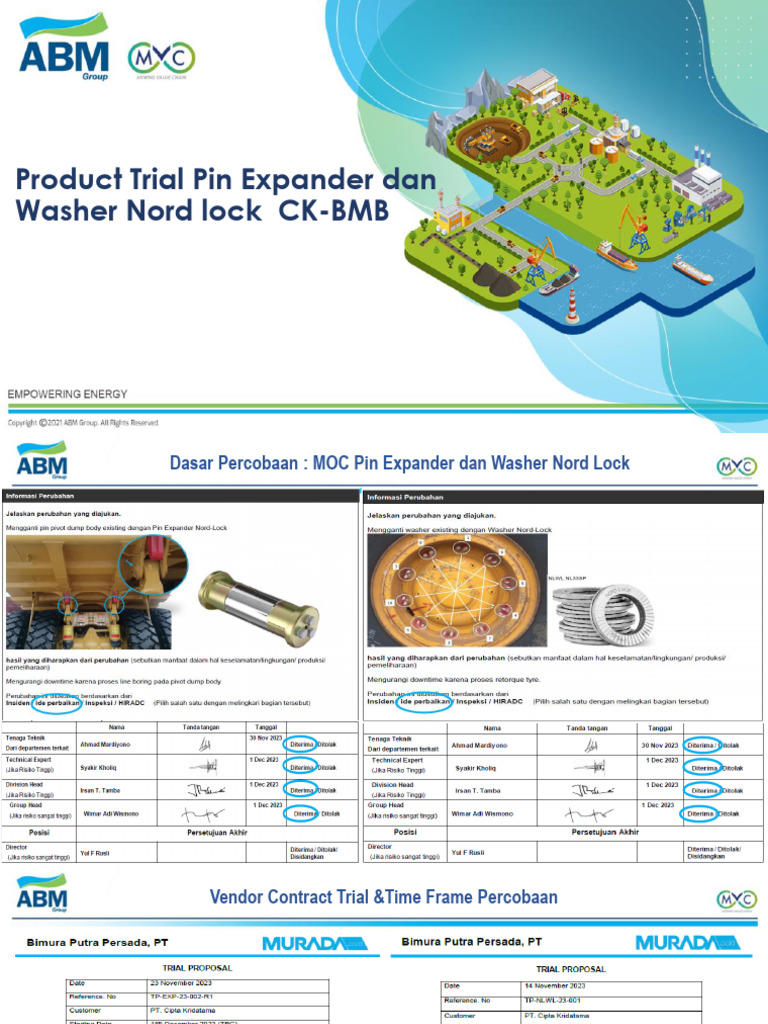 Product Trial Pin Expander & Washer NordLock | PDF