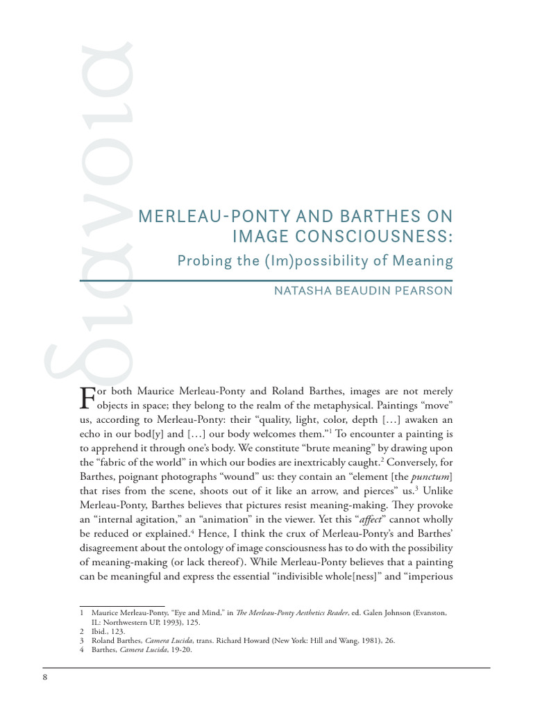 Merleau Ponty+and+Barthes+on+Image+Consciousness+ +probing+the+ (Im ...