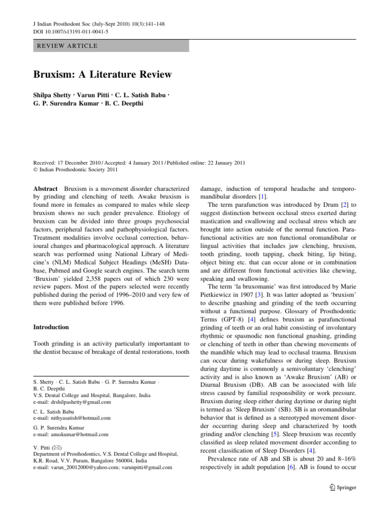 Understanding Bruxism Causes And Treatments Pdf Tooth Mouth