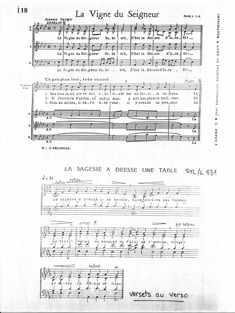 La Vigne Du Seigneur Pdf