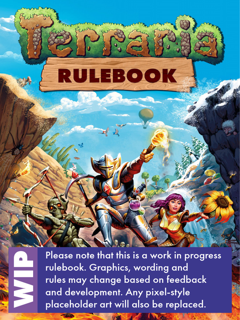 Terraria: The Board Game Rulebook | PDF | Spider Web | Dice