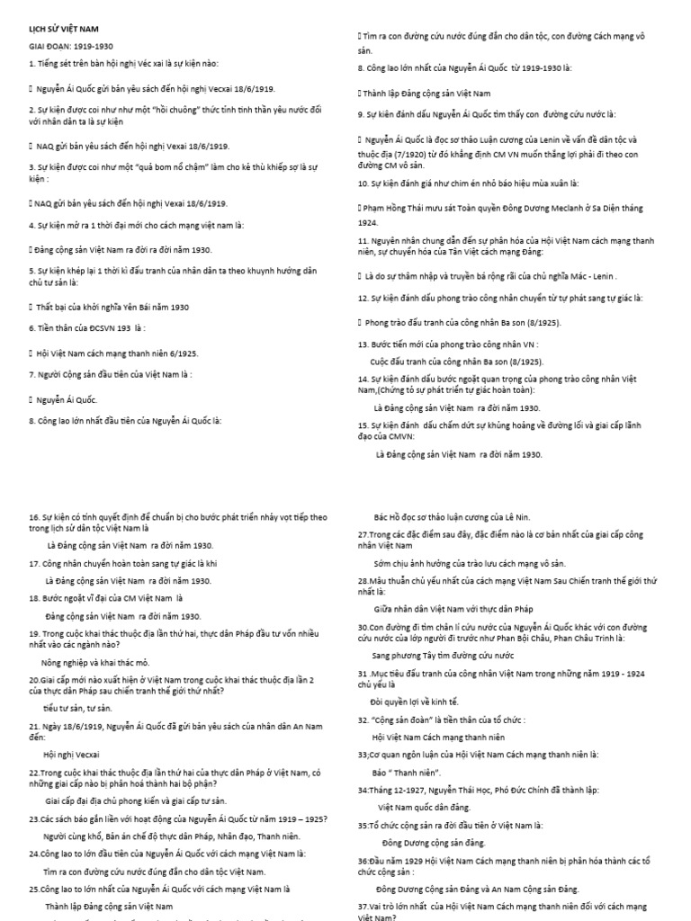 LỊCH SỬ VIỆT NAM | PDF