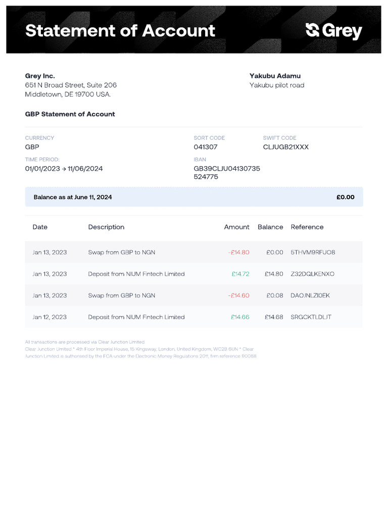 Account Statement | PDF