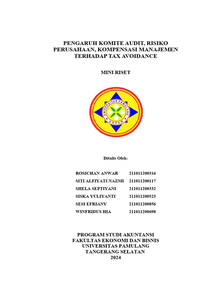 Mini Riset Full - Kelompok 6 | PDF | Bisnis
