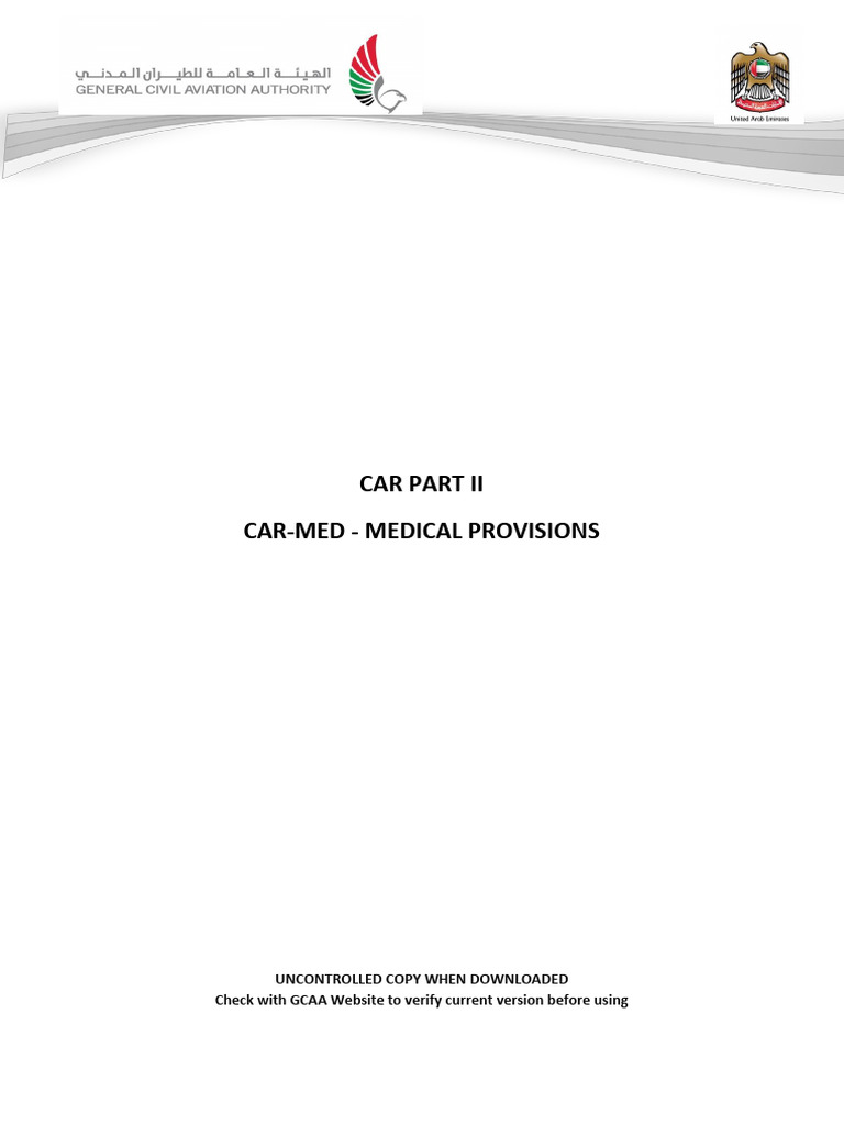 CAR-MED Medical Provisions Overview | PDF | Medical Specialties ...