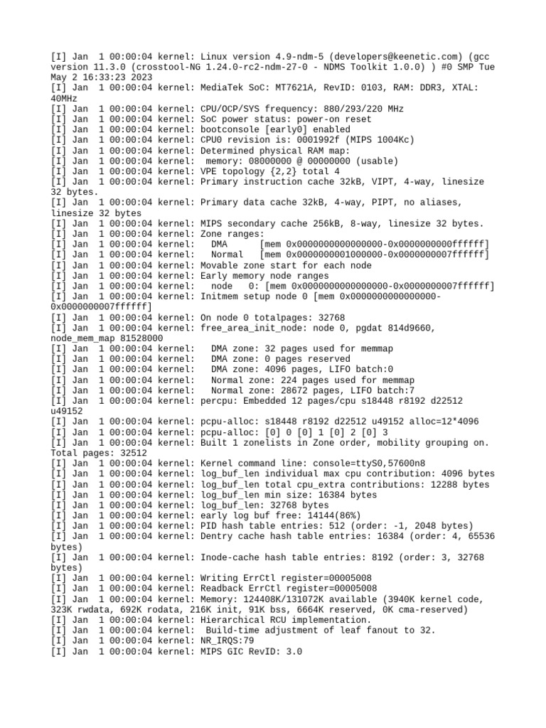 Log | PDF | Cpu Cache | Device Driver