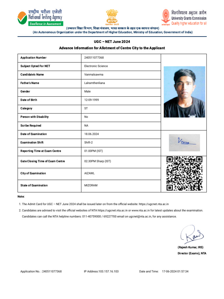 UGC NET June 2024 Exam Details | PDF