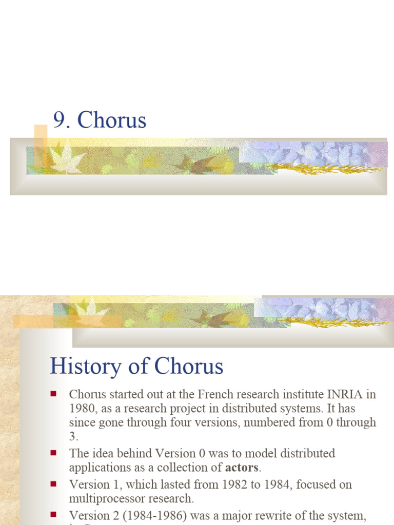 History and Structure of Chorus OS | PDF | Thread (Computing) | Kernel ...