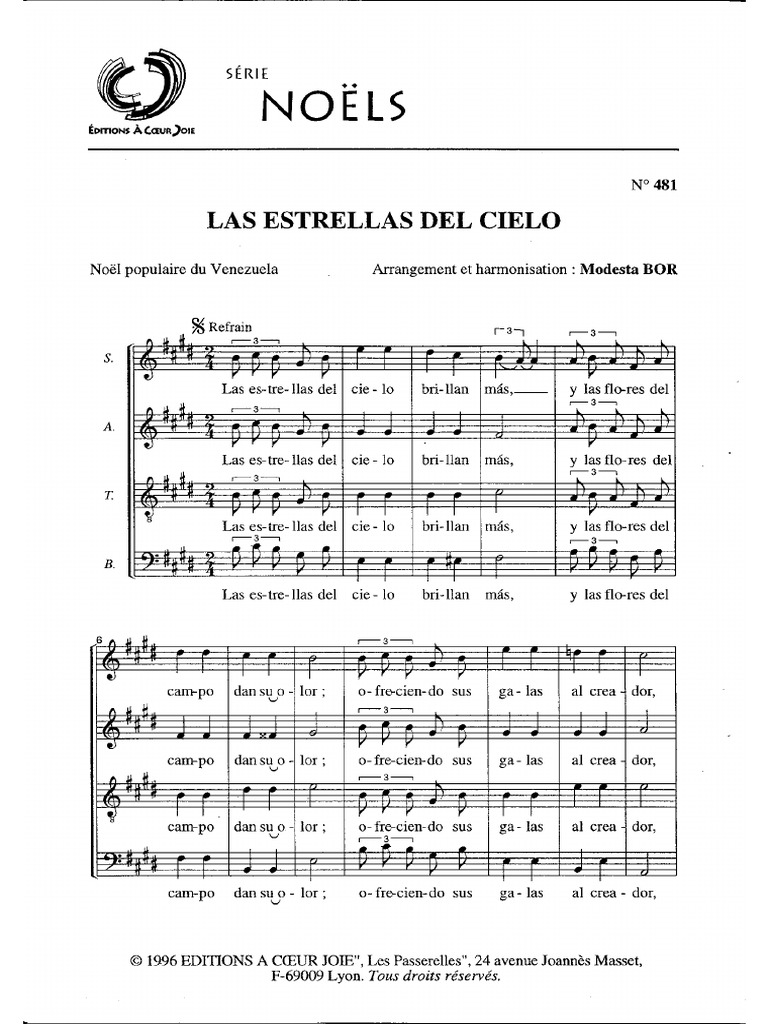 Bor - Las Estrellas Del Cielo | PDF