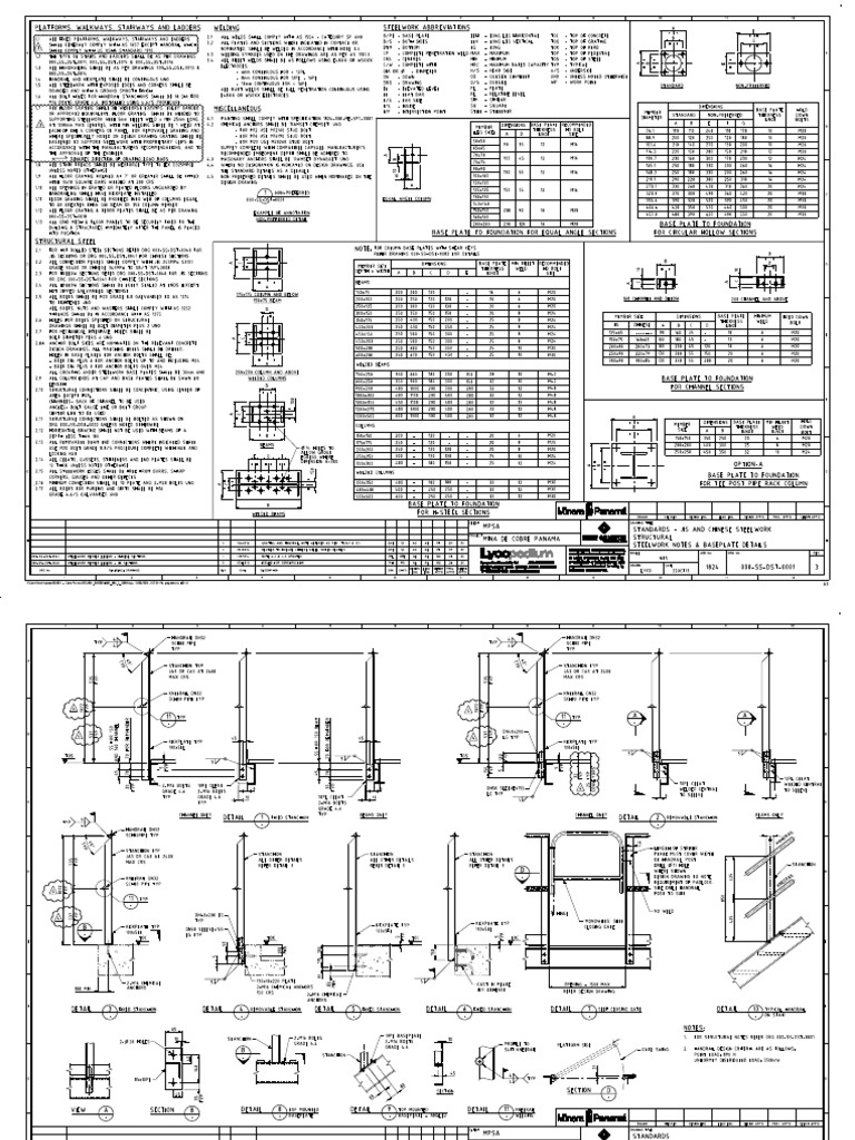 Steelwork Safety Standards and Abbreviations | PDF | Screw | Stairs