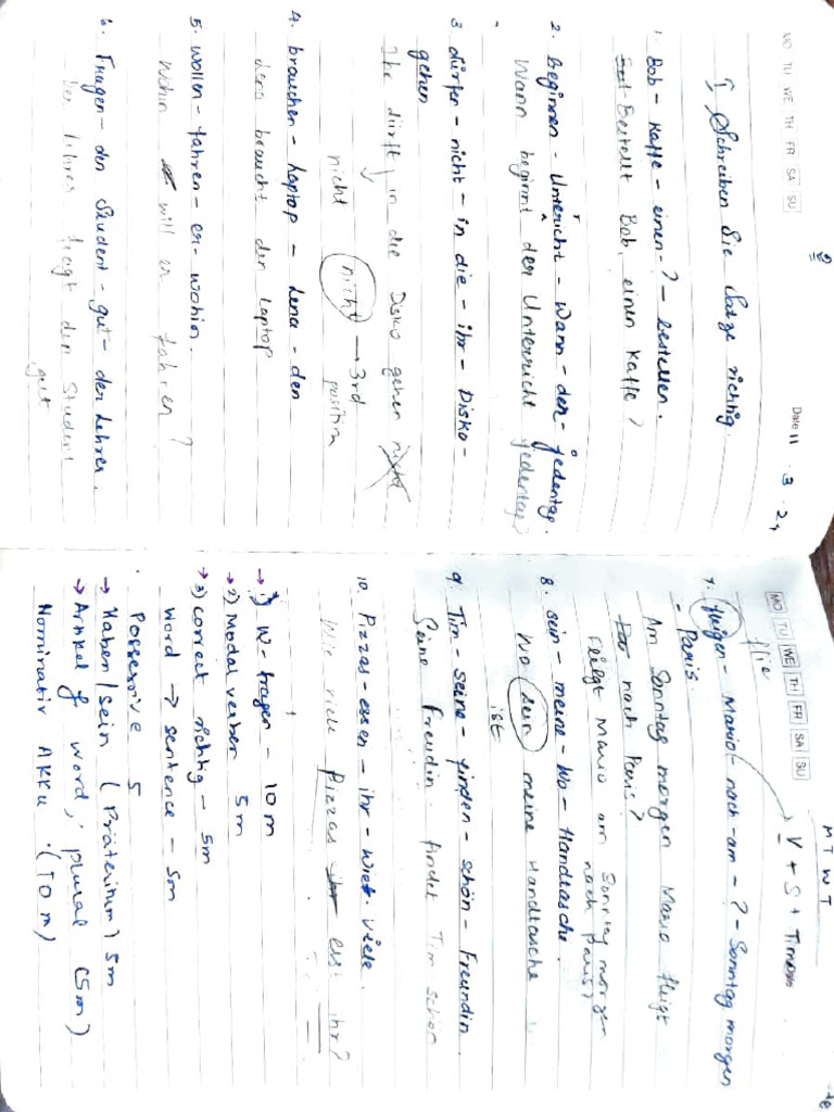 German Notes A1 | PDF
