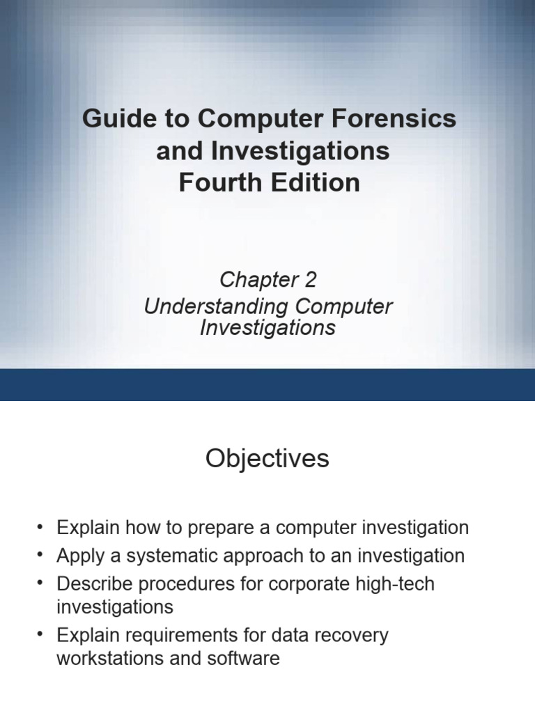 Computer Investigation Techniques Guide | PDF | Computer Forensics ...