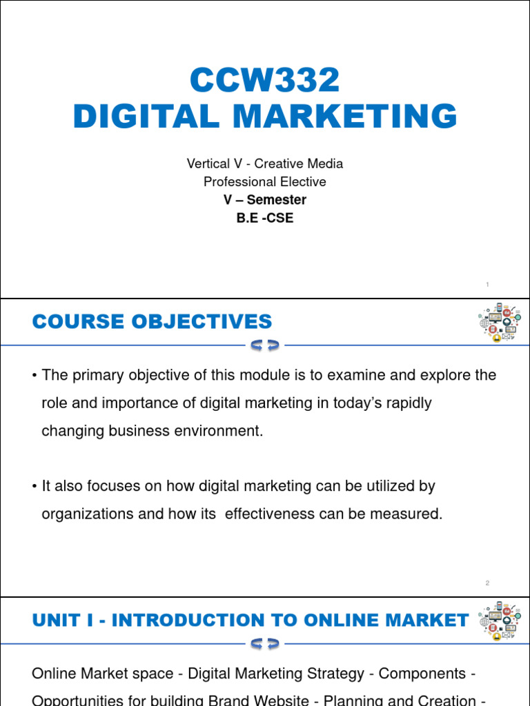 CCW332 Digital Marketing Course Notes | PDF | Search Engine ...