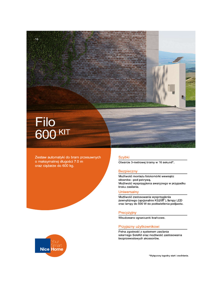 FILO 600 KIT Karta Produktu PDF — free download