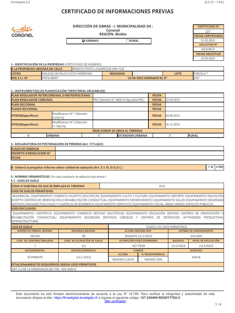 Certificado 2023 0673 | PDF | Planificación