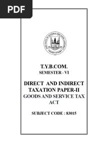 TYBCOM SEM 6 Direct-and-Indirect-Taxation-Paper-II-Goods-and-Service-Tax-Act