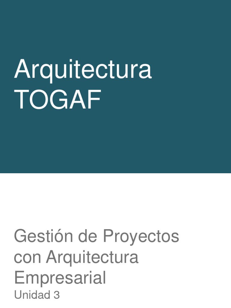 Unidad 3 - GPAE - Fase D Technology Arquitecture | PDF | Information ...