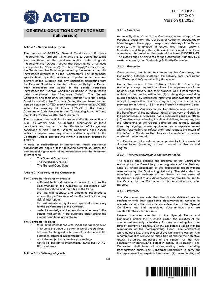 Pro 09 full general conditions of purchase v2 0 final pdf
